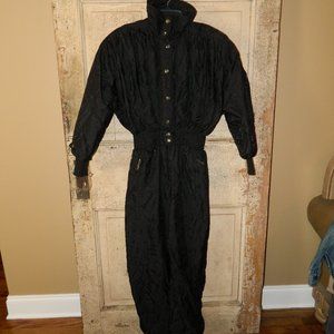 XCT by Roffe Dalsi Womens Ladies Ski Snow Suit Black Vintage Thinsulate Size 8